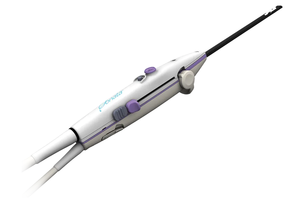 Medical device on transparent background