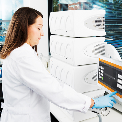 Woman in the lab