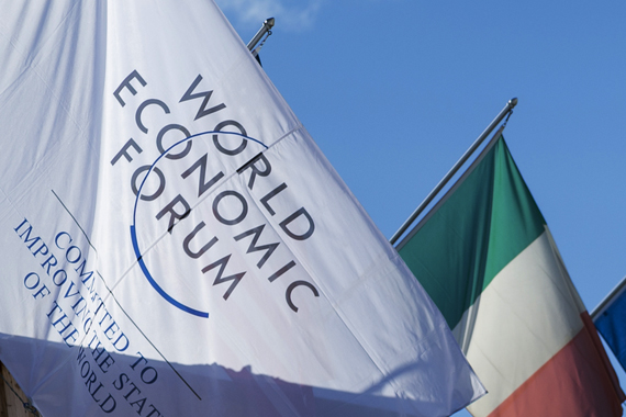 Flag from the World Economic Forum