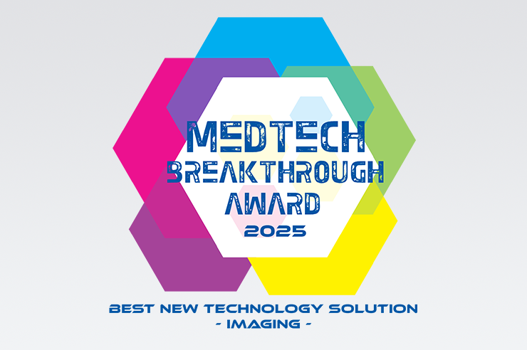Colorful graphic of award logo on light background