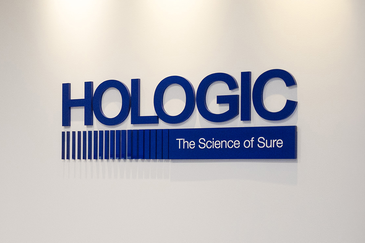 Sign displaying "Hologic"