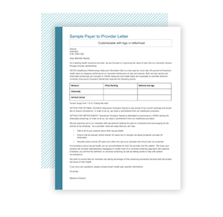Payer to Provider Letter HEDIS Thumbnail