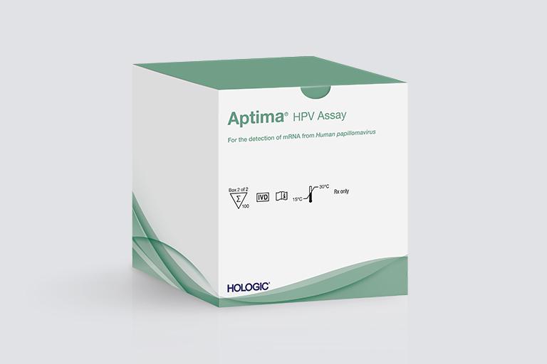 Aptima HPV Assay Box on white background