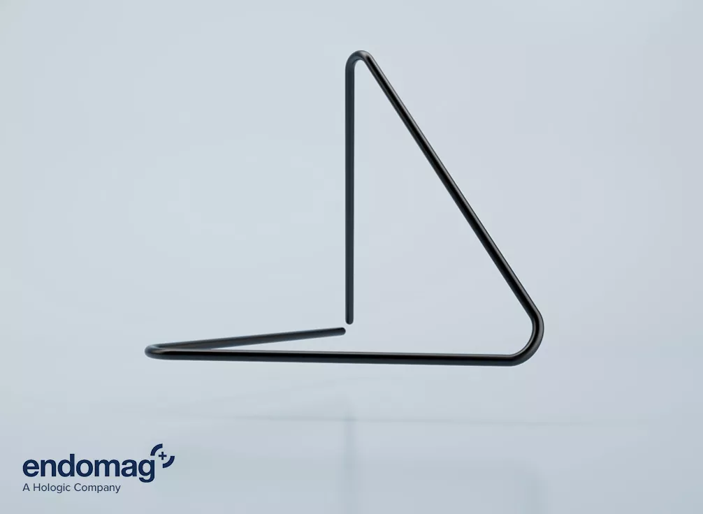 Medical device on gray background