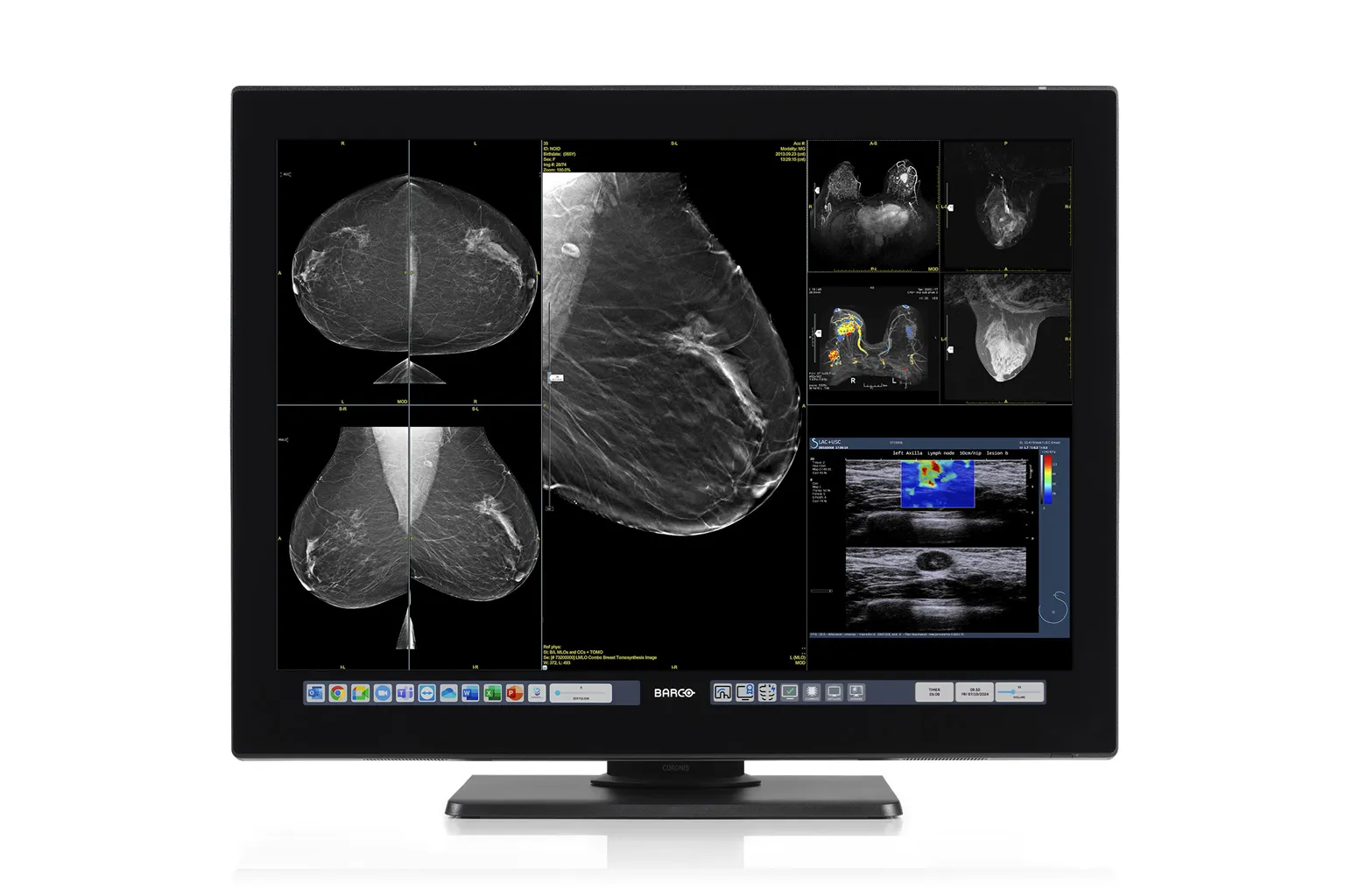 monitor on white background