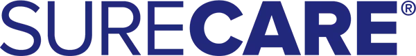 Surecare logo on white background