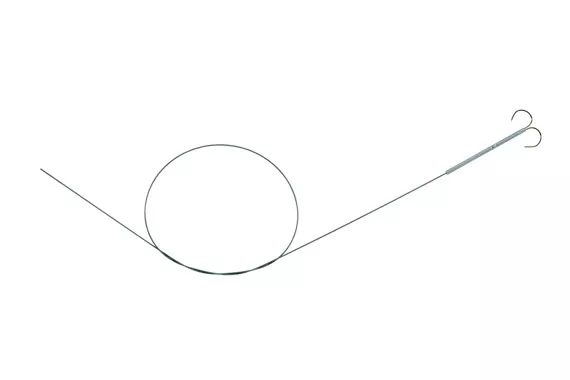 Surgery wire on white background