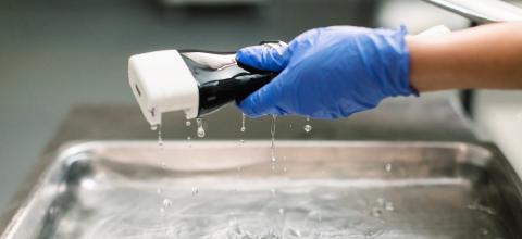 Cleaning portable ultrasound for COVID 