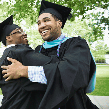 College graduates celebrating